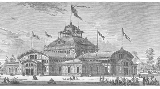 The Women’s Pavilion at the Centennial Exposition, Philadelphia, December 1876.